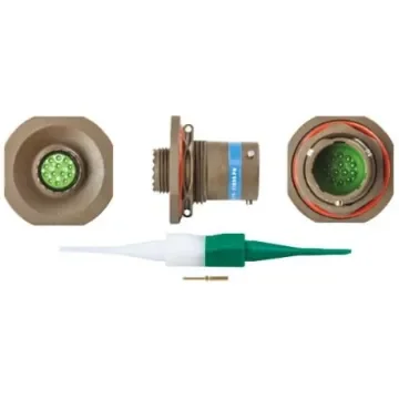 Souriau Sunbank by Eaton, 8LT, Copper Alloy 13 Way Panel Mount MIL Spec Circular Connector Receptacle, Pin - 8LT711B35PN product image