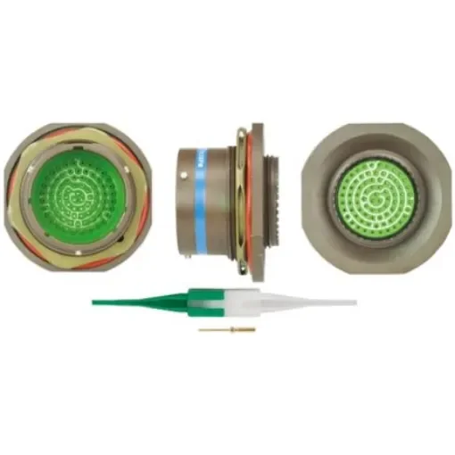 Souriau Sunbank by Eaton, 8LT, Copper Alloy 79 Way Panel Mount MIL Spec Circular Connector Receptacle, Pin - 8LT721B35PN product image