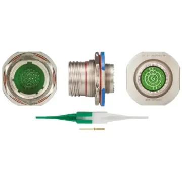 Souriau Sunbank by Eaton, 8D, Copper Alloy 37 Way Panel Mount MIL Spec Circular Connector Receptacle, Pin - 8D715F35PN product image