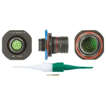 Souriau Sunbank by Eaton, 8D, Copper Alloy 13 Way Panel Mount MIL Spec Circular Connector Receptacle, Pin - 8D711Z35PN product image