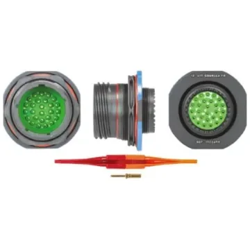 Souriau Sunbank by Eaton, 8D, Copper Alloy 26 Way Panel Mount MIL Spec Circular Connector Receptacle, Pin - 8D717Z26PN product image