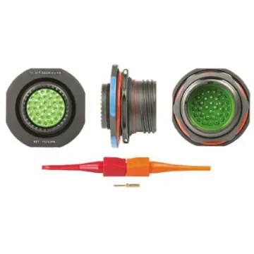 Souriau Sunbank by Eaton, 8D, Copper Alloy 32 Way Panel Mount MIL Spec Circular Connector Receptacle, Pin - 8D719Z32PN product image