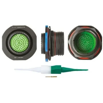 Souriau Sunbank by Eaton, 8D, Copper Alloy 79 Way Panel Mount MIL Spec Circular Connector Receptacle, Pin - 8D721Z35PN product image