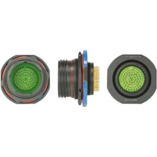 Souriau Sunbank by Eaton, 8D, Copper Alloy 79 Way Panel Mount MIL Spec Circular Connector Receptacle, Pin - 8D7C21Z35PN product image