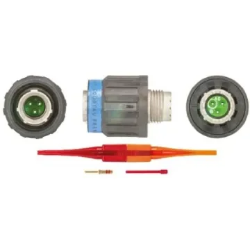 Souriau Sunbank by Eaton, EN3645, Copper Alloy 3 Way Cable Mount MIL Spec Circular Connector Plug, Pin Contacts,Shell - EN3645M6AN98MN product image