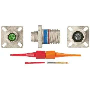 Souriau Sunbank by Eaton, EN3645, Copper Alloy 3 Way Panel Mount MIL Spec Circular Connector Receptacle, Socket - EN3645M0AN98FN product image