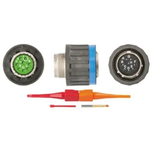 Souriau Sunbank by Eaton, EN3645, Copper Alloy 8 Way Cable Mount MIL Spec Circular Connector Plug, Socket - EN3645M6CN08FN product image