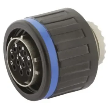 Souriau Sunbank by Eaton, EN3645, Copper Alloy 10 Way Cable Mount MIL Spec Circular Connector Plug, Socket - EN3645M6CN98FN product image