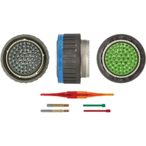 Souriau Sunbank by Eaton, EN3645, Copper Alloy 8 Way Cable Mount MIL Spec Circular Connector Plug, Socket - EN3645M6JN04FN product image