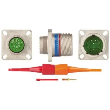 Souriau Sunbank by Eaton, EN3645, Copper Alloy 8 Way Panel Mount MIL Spec Circular Connector Receptacle, Pin - EN3645M0CN08MN product image