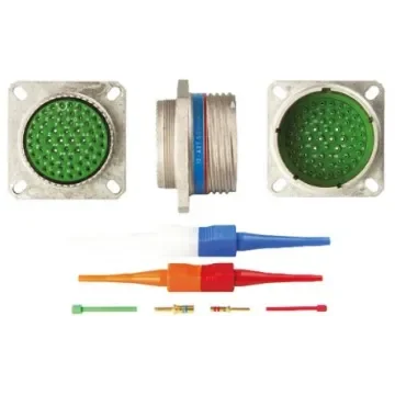 Souriau Sunbank by Eaton, EN3645, Copper Alloy 8 Way Panel Mount MIL Spec Circular Connector Receptacle, Pin - EN3645M0JN04MN product image