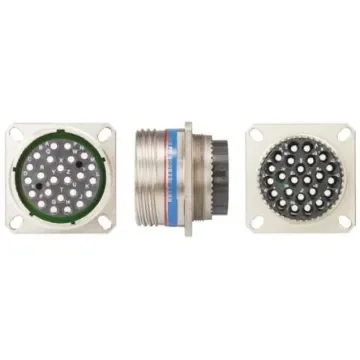 Souriau Sunbank by Eaton, 8D, Fibre Optic 24 Way Panel Mount MIL Spec Circular Connector Receptacle, Socket - 8D0E25F24BN product image