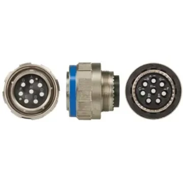 Souriau Sunbank by Eaton, 8D, Fibre Optic 8 Way Cable Mount MIL Spec Circular Connector Plug, Pin Contacts,Shell Size - 8D5E19F08AN product image
