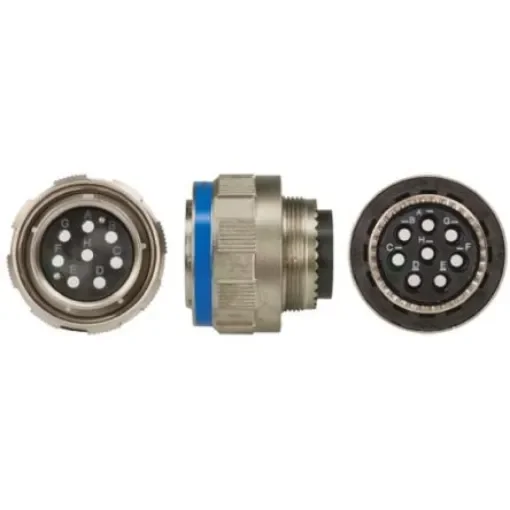 Souriau Sunbank by Eaton, 8D, Fibre Optic 8 Way Cable Mount MIL Spec Circular Connector Plug, Pin Contacts,Shell Size - 8D5E19F08AN product image