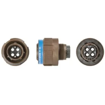 Souriau Sunbank by Eaton, 8D, Fibre Optic 4 Way Cable Mount MIL Spec Circular Connector Plug, Pin Contacts,Shell Size - 8D5E13W04AN product image