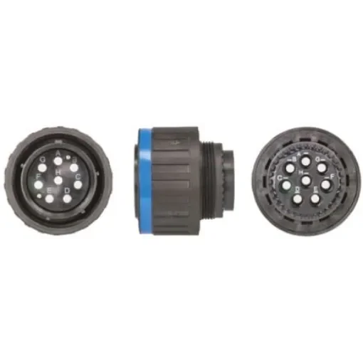 Souriau Sunbank by Eaton, 8D, Fibre Optic 8 Way Cable Mount MIL Spec Circular Connector Plug, Pin Contacts,Shell Size - 8D5E19X08AN product image