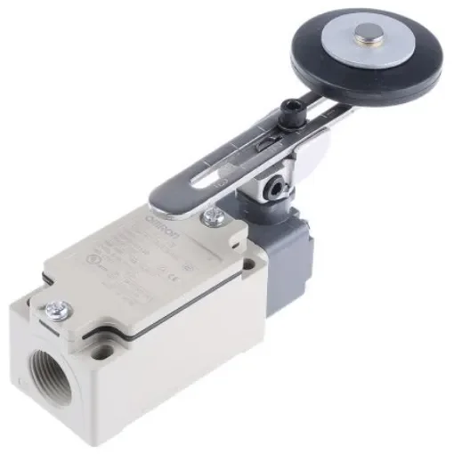 Omron D4B-N Series Roller Lever Interlock Switch, NO/NC, IP67, DPST, Die Cast Aluminium Housing - D4B-4113N product image