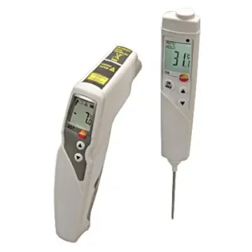 Testo 831 + 106 Kit Infrared Thermometer, -30°C Min, +210°C Max, ±1.5 °C Accuracy, °C Measurements - 0563 8315 product image