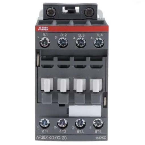 ABB AF38Z-40-00-20 AF Contactor, 12 V dc Coil, 4-Pole, 55 A, 18.5 kW, 4NO, 690 V ac - 1SBL296201R2000  AF38Z-40-00-20 product image
