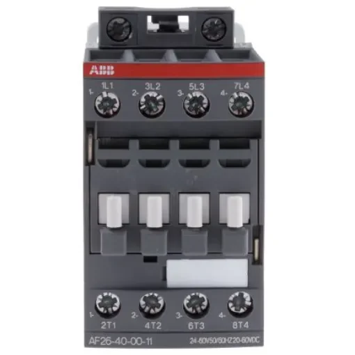 ABB AF26-40-00-11 AF Contactor, 24 V ac/dc Coil, 4-Pole, 45 A, 11 kW, 4NO, 690 V ac - 1SBL237201R1100  AF26-40-00-11 product image