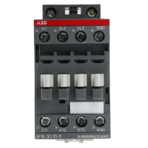 ABB AF16-30-10-11 AF Contactor, 24 V ac/dc Coil, 3-Pole, 30 A, 7.5 kW, 3NO, 690 V ac - 1SBL177001R1110  AF16-30-10-11 product image