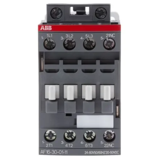 ABB AF16-30-01-11 AF Contactor, 24 V ac/dc Coil, 3-Pole, 30 A, 7.5 kW, 3NO, 690 V ac - 1SBL177001R1101  AF16-30-01-11 product image