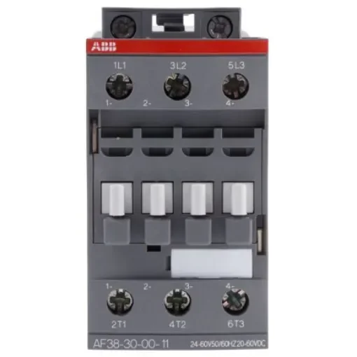 ABB AF38-30-00-11 AF Contactor, 24 V ac/dc Coil, 3-Pole, 50 A, 18.5 kW, 3NO, 690 V ac - 1SBL297001R1100  AF38-30-00-11 product image