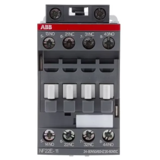 ABB NF22E-11 NF Contactor, 24 V ac/dc Coil, 4-Pole, 6 A, 2NO + 2NC, 690 V ac - 1SBH137001R1122  NF22E-11 product image