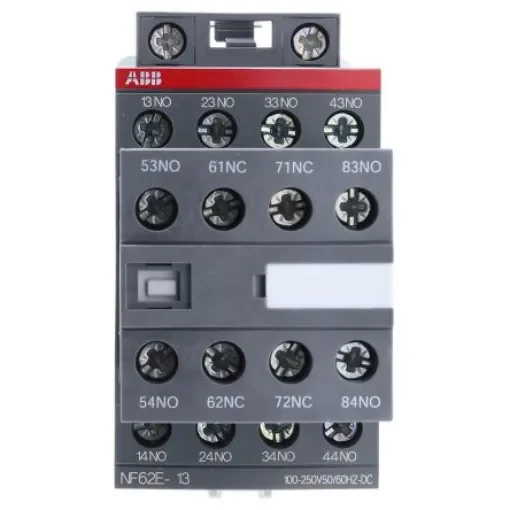 ABB NF62E-13 NF Contactor, 230 V ac Coil, 8-Pole, 6 A, 6NO + 2NC, 690 V ac - 1SBH137001R1362  NF62E-13 product image
