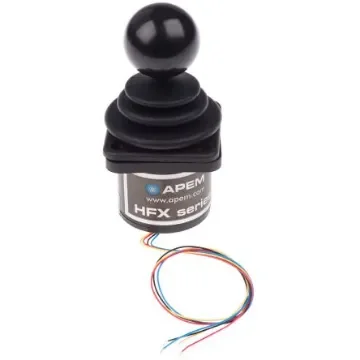 CH Products 2-Axis Hall Effect Joystick Lever, Hall Effect, IP65, IP68 5V dc - HFX-10S12-034 product image