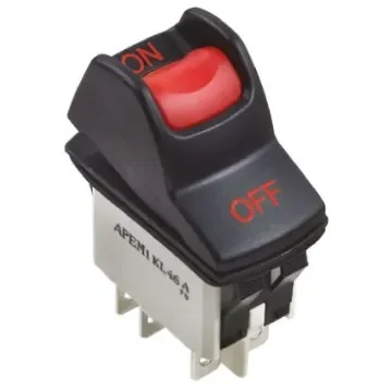 Apem DPST, On-On Rocker Switch Panel Mount - KL462AKXA126N01026 product image