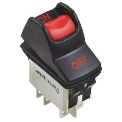 Apem DPST, On-On Rocker Switch Panel Mount - KL462AKXA126N01026 product image