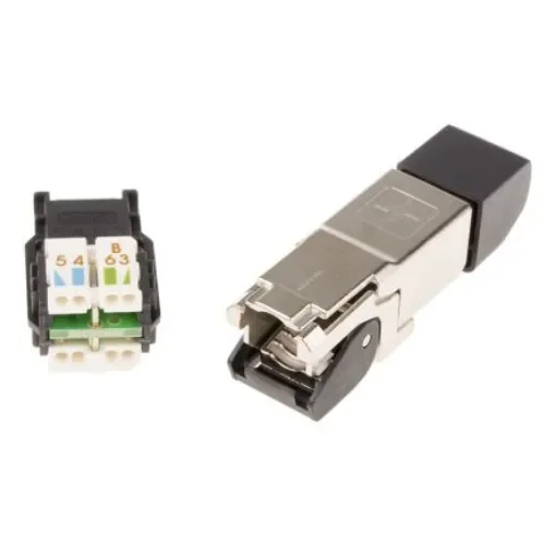 Telegartner MFP8 Series Male RJ45 Connector, Cable Mount, Cat6a, STP Shield Straight 8P8C -Way - J00026A2001 product image