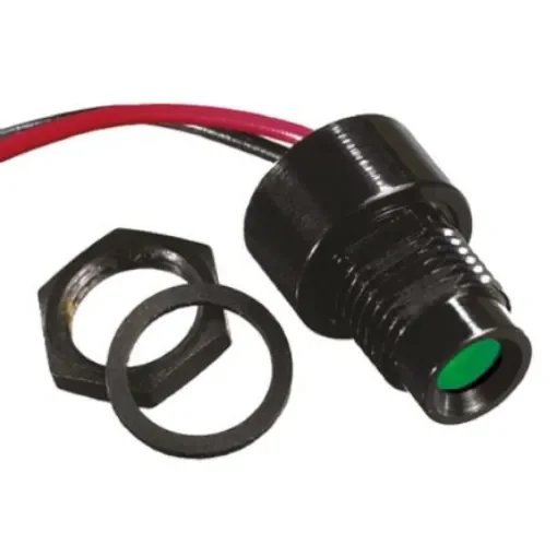 APEM Green Panel Mount Indicator, 24V dc, 8mm Mounting Hole Size - QRM85BXXG24E product image