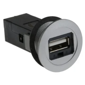 HARTING Straight, Panel Mount, Socket- Single Port Type A 2.0 USB Connector - 09454521901 product image