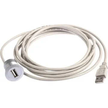 HARTING USB 2.0, Male USB A to Female USB A, 3m - 09454521924 product image