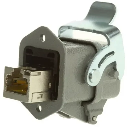 HARTING Han 3A RJ45 Series Female RJ45 Connector, Panel Mount, Cat6 Straight 8P -Way - 09452151562 product image