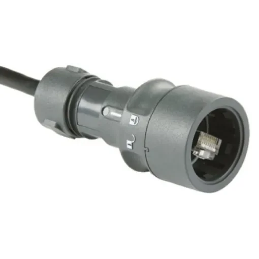 Bulgin Buccaneer Series Male RJ45 Connector, Cable Mount, Cat5e, STP Shield Straight 8P8C -Way - PXP6034/B product image