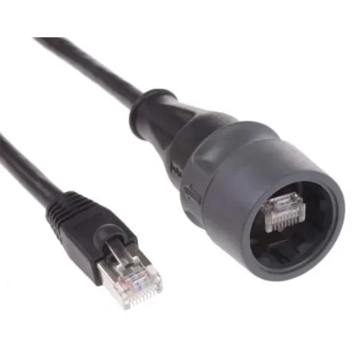 Bulgin Buccaneer Series Male RJ45 Connector, Cable Mount, Cat5e, S-FTP Shield Straight 8P8C -Way - PXP6037/2M00 product image