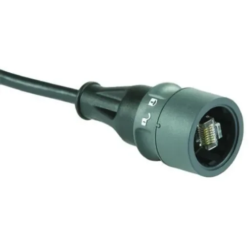 Bulgin Buccaneer Series Male RJ45 Connector, Cable Mount, Cat5e, S-FTP Shield Straight 8P8C -Way - PXP6037/3M00 product image