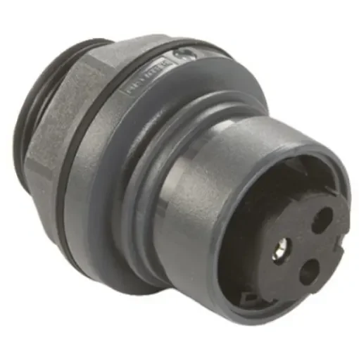 Bulgin Circular Connector, 3 Contacts, Front Mount, Socket, Female, IP66, IP68, IP69K, Buccaneer 6000 Series - PXP6012/03S/ST product image