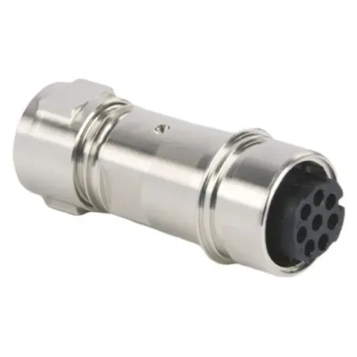 Bulgin Circular Connector, 8 Contacts, Cable Mount, Socket, Female, IP66, IP68, IP69K, Buccaneer 6000 Series - PXM6011/08S/CR/0709/SN product image