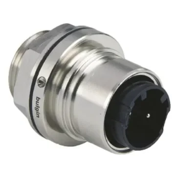 Bulgin Circular Connector, 2 Contacts, Front Mount, Plug, Male, IP66, IP68, IP69K, Buccaneer 6000 Series - PXM6012/02P/ST product image