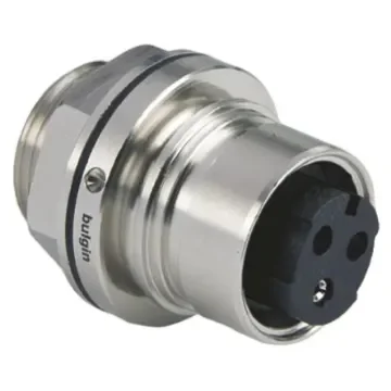 Bulgin Circular Connector, 3 Contacts, Front Mount, Socket, Female, IP66, IP68, IP69K, Buccaneer 6000 Series - PXM6012/03S/ST product image