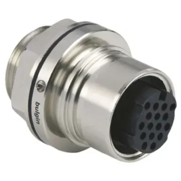 Bulgin Circular Connector, 16 Contacts, Front Mount, Socket, Female, IP66, IP68, IP69K, Buccaneer 6000 Series - PXM6012/16S/CR product image