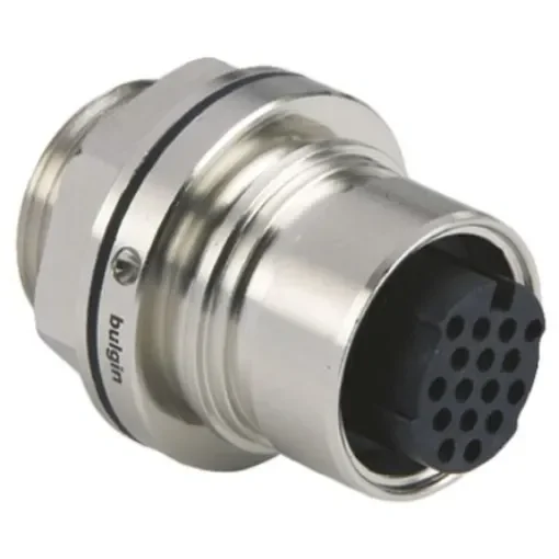 Bulgin Circular Connector, 16 Contacts, Front Mount, Socket, Female, IP66, IP68, IP69K, Buccaneer 6000 Series - PXM6012/16S/CR product image