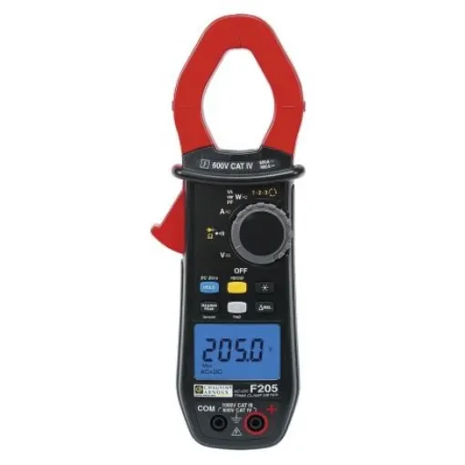Chauvin Arnoux F205 Clamp Meter, 900A dc, Max Current 600A ac CAT III 1000V - P01120925 product image