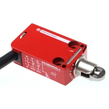Telemecanique Sensors XCSM Series Roller Plunger Limit Switch, 2NC/1NO, 3P, Metal Housing - XCSM3902L1 product image