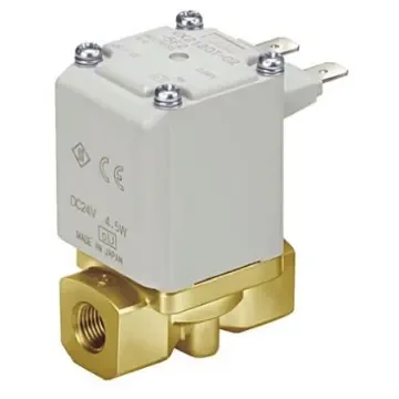 SMC Solenoid Valve VX214AGA, 2 port(s) , NC, 24 V dc, 1/8in product image