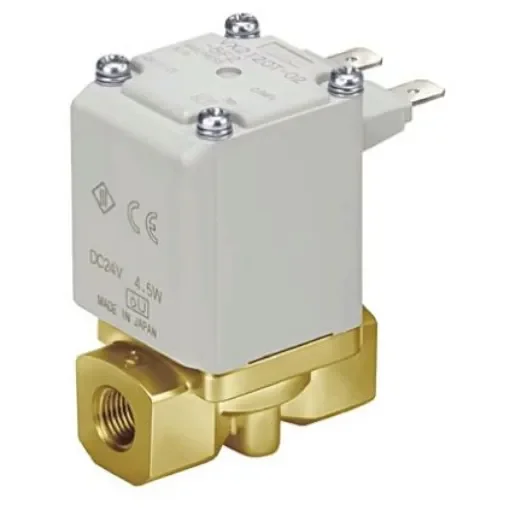 SMC Solenoid Valve VX214AGA, 2 port(s) , NC, 24 V dc, 1/8in product image